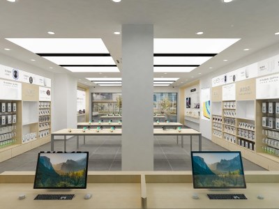 现代数码店3D模型下载